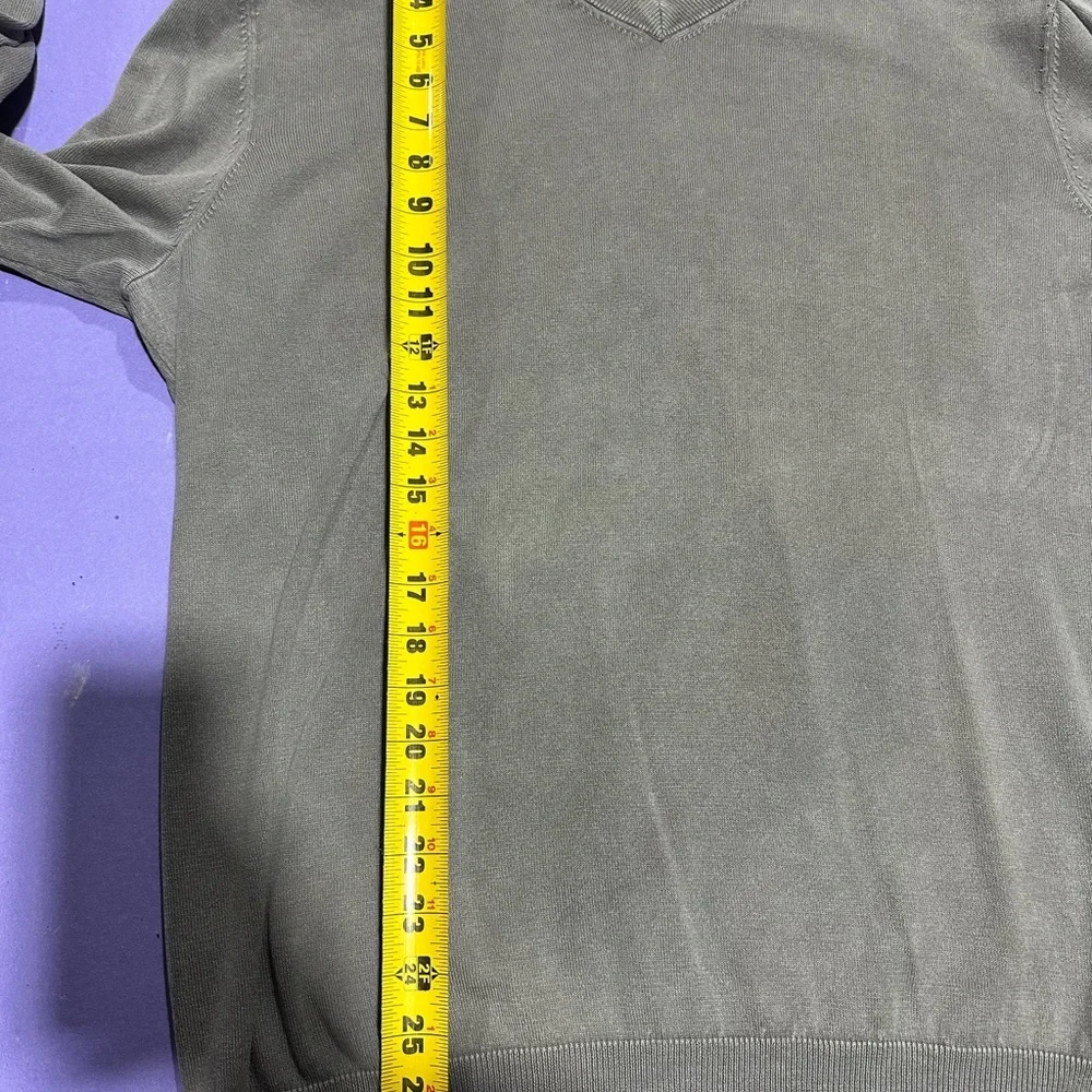 Vince Men's Charcoal V-Neck Sweater